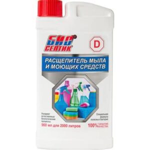 Ср-во D расщепитель мыла и моющих средств 960мл.