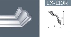 Плинтус 2м NMC LX-110 вш 80*80 (A1) 1016108