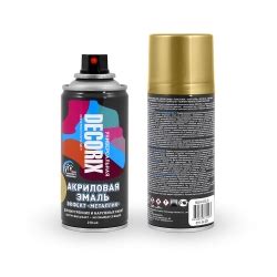 Аэрозольная эмаль"металлик" DECORIX 210