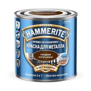 Краска Хаммерайт коричневая гладкая 0