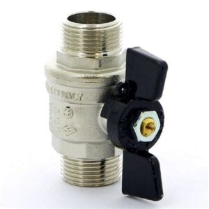 Кран 1/2" шаровый НР бабочка BG327-1/2 (Бугатти)