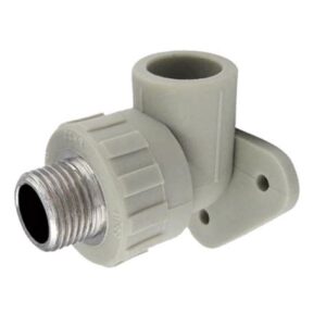 Колено настен. с наруж. резьбой 20х1/2"белое 547140