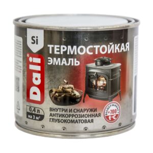 Эмаль термостойкая серебро 0
