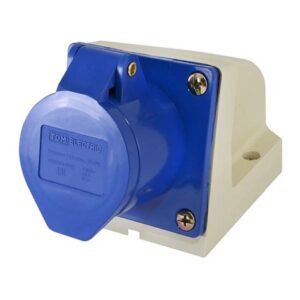 Розетка 113 стационарная 2Р+РЕ 16А 380В IP44 TDM
