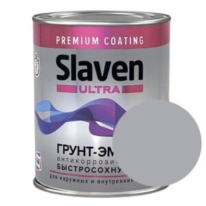 Грунт -эмаль Slaven ULTRA быстро сохн. светло-серый 1