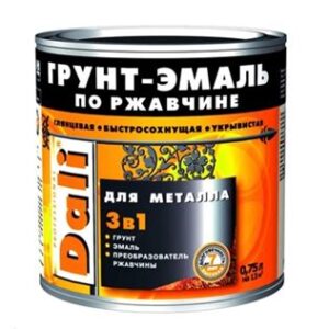 Грунт-эмаль по ржавчине "DALI" 3 в 1 оранжевая 0