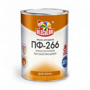 Эмаль ПФ-266 "Colorika" красно-коричневая 0