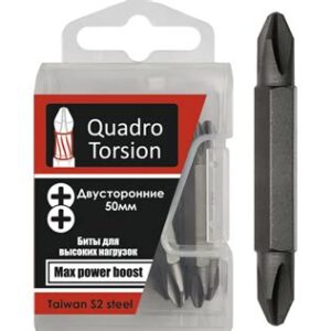 Бита 1/4" двусторонняя Ph2хPz2-50мм (5шт/кор) 450122