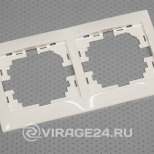 Рамка 2-м Мира гориз. крем 701-0300-147
