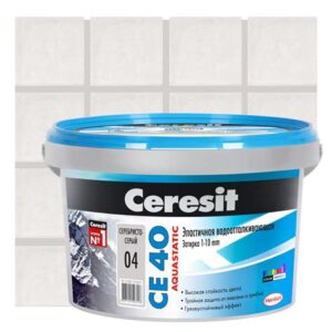 Затирка супер серебристо-серая 2 кг.№04 "CERESIT"48589