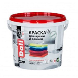 Краска латек DALI для кухни и ванной влаг биозащитная 5 л. РОГНЕДА