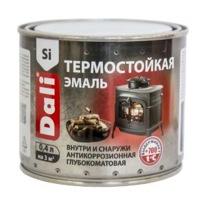 Эмаль термостойкая черная 0