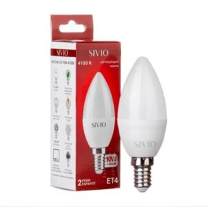 Лампа Онлайт LED С37 10w/27к E14 FR 61956