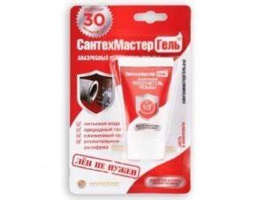 Гель Сантехмастер (красный) 15г.