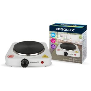 Плита эл. Ergolux EPO2-CO1 2кВт спираль 52799