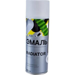 Эмаль аэрозоль для радиаторов ЛАКРА Radiator Белый матовый 1007