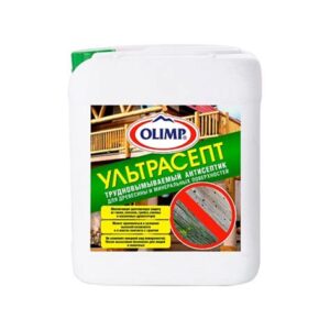 Антисептик  для древесины трудновымываемый 5л УЛЬТРАСЕПТ OLIMP 17676 DEKART