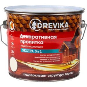 Пропитка декор."ЭКСТРА" 3в1 ОРЕХ 3л "DREVIKA" 255352