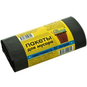 Пакет для мусора 400л рулон 10шт."ECOCLEAN" 218873