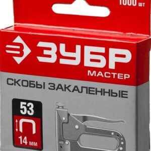 Скобы СТАНДАРТ тип 53 красные 14 мм (1000 шт.) 197277
