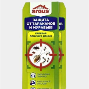 Инсектицид клеевая ловушка Домик Мини от тараканов и муравьев ARGUS 147425 278440