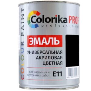 Эмаль "Colorika Prof"акриловая универсальная черная 0